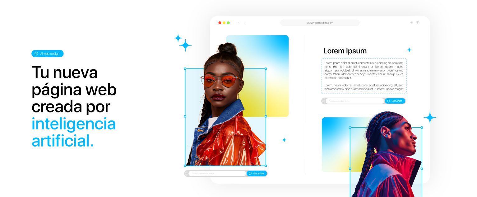 IA para diseños web: cómo crear sitios atractivos y funcionales